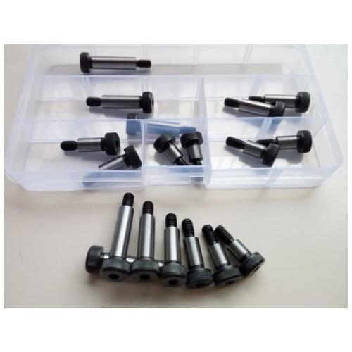 18pcs M8 12.9 Grade Plug Screw Contour Screws Allen Axis Pin Shoulder Limit Bolt Assortment Free Shipping