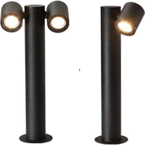 18W GU10 Outdoor Garden Lawn Pillar Lamp Waterproof Villa Fence Pathway Light Landscape Yard Lawn Road Column Bollards Light