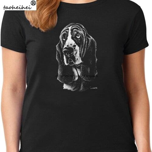Basset Hound T shirt for Women Ladies Tee Dog Gifts