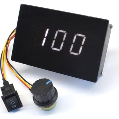 Digital Display 0-100% Adjustable DC 6-60V Motor Speed Controller Module Convert
