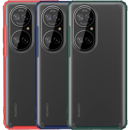 Hybrid Slim Armor Case For Huawei P50 Pro Drop resistance Clear Transparent Back Cover Shield Defender