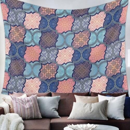 Retro Pattern Tapestry Wall Hanging Living Room Decor Wall Hanging Tapestry Yoga Mat Home Decor Art