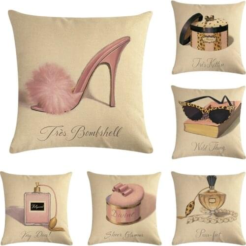 Hot Selling Pillow Cover Cars And Sofa Cushion Covers For Petty Bourgeois Women Series Home Decor