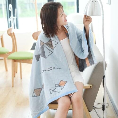 Cartoons Gauze cotton bath towels for adults children wrap towels soft absorbent quick-drying sport Gym bathroom home towel