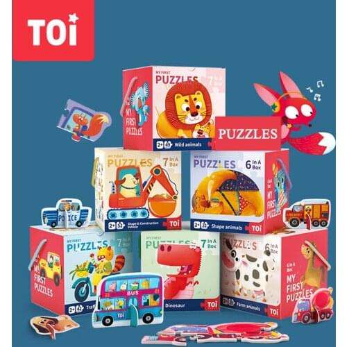 TOI Double-sided Large Puzzle Early Education Toy Paper Child 2-4 Years Wisdom Cognition Game Teaching Aid Toy Kid Learning Gift