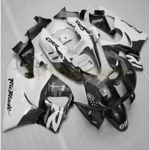 Custom motorcycle cowl for CBR900RR 1994-1997 CBR900 RR 94 95 96 97 ABS Plastic Fairings+Botls+gray white