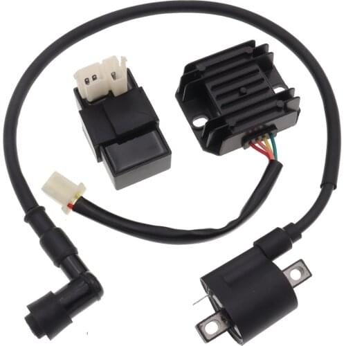 Ignition Coil + AC 6 Pin CDI + 4 Pin Regulator Rectifier for125cc 150cc 200cc 250cc 300cc PIT PRO Quad Dirt Bike ATV Buggy