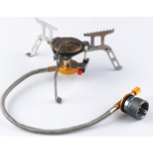 Multi-function Camping Stove Metal Gas Refill Adapter Flat Gas Tank Adapter Valve Canister Gas Convertor Shifter Cylinder