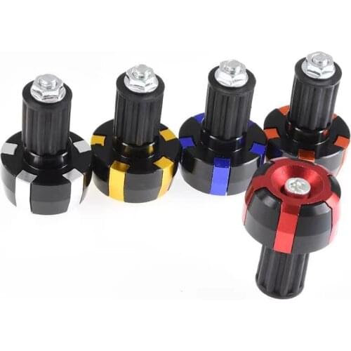Handle Bar Ends Grips Universal for Honda Ducati Yamaha Kawasaki 7/8" 22mm Motorcycle Handlebar Counterweight Plug Slider