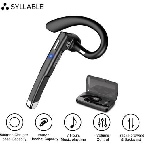 SYLLABLE YYK-520 bluetooth V5.0 bass earphones wireless headset 5 hours Stereo Sports SYLLABLE YYK-520 noise reduction headphone