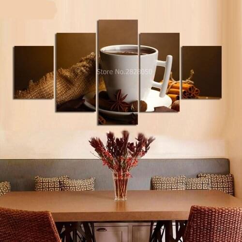 New Product 2017 HD Coffe Buddha Wallpaper HD Painting Home Decorative Art Painting Calligraphy Cheap Modern Paintings