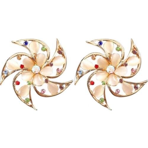 Car Air Freshener Irregular Design Fixable Colorful Rhinestone Windmill Car Perfume Clip for Decoration