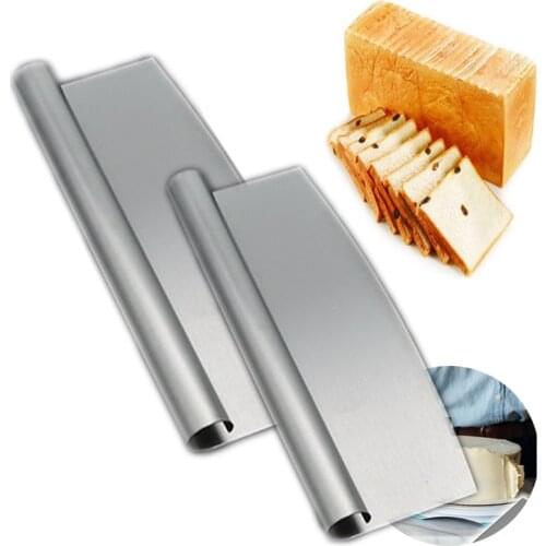 Stainless Steel Cake Cutter Cake Smooth Cream Spatula Baking Pastry Tool Dough Scraper Kitchen Butter Knife Cake Decoration Tool