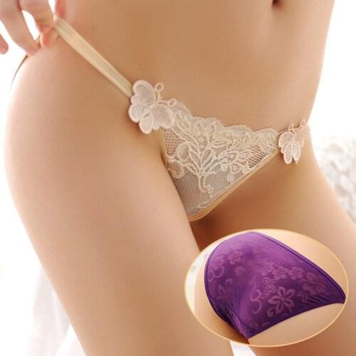 Sexy Women Sexual Panties Ladies butterfly panty Lingerie Erotic Panties Temptation Lace Thong Women G String underwear briefs