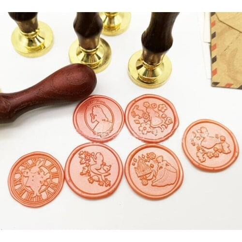 WYSE Rabbit Wax Seal Stamp with Wood Handle Sealing Stamps for DIY Wedding Envelope Card making Gifts Scrapbooking Decoration