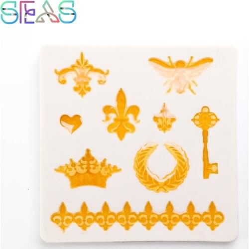 Bee Silicone Mold Crown Resin Molds Decorate Cake Decorating Tools Colorful Soft Dessert Making Tool Kitchen Tools Accessories