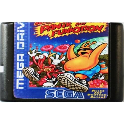 ToeJam & Earl In Panic On Funcotron 16 bit MD Game Card For Sega Mega Drive For SEGA Genesis