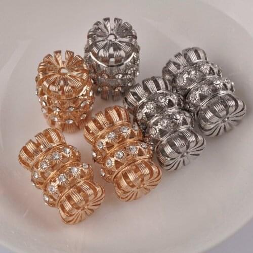 Dull Silver Spacer Beads KC Gold Spacers 18x27mm Zinc Alloy Beads for Jewelry Making CATJ-009