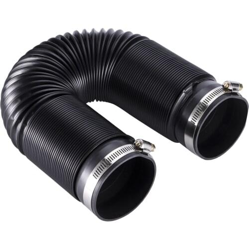 Universal 3'' inch 76mm Car Modified Flexible Air Intake Hose Filter Pipe Duct Kit