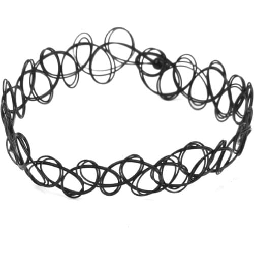 Vintage Tattoo Black Elastic Stretch Anklet Ankle Bracelet Retro Henna