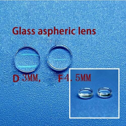 3mm Molded Glass Aspheric Collimating Lens Laser Diode Lamp Head Laser Module Focusing Lens