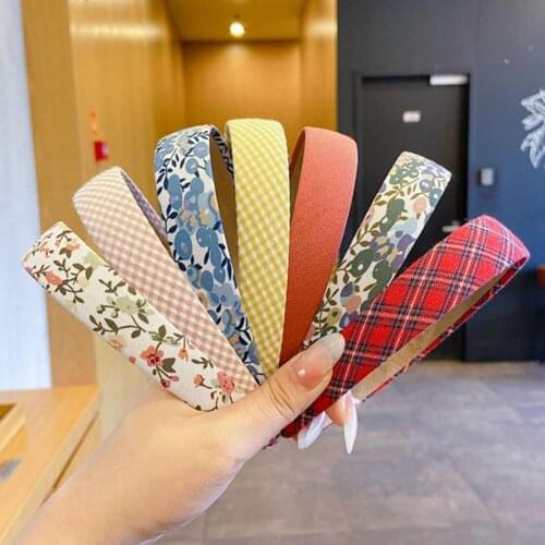 3Pcs/Set Attractive Floral Print or Solid Color Non-slip Headgear Head Bopper Hair Clasp Hair Accessories Casual Daily Wearing