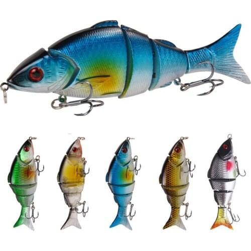 3D Eyes Wobbler Fish Crankbait SwimbaitMulti Isca Artificial Bait 12.5cm 21g Handmade Jointed Fishing Lure