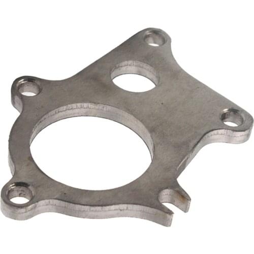 5 Bolts) T3/T4 Turbo Downpipe Flange Stainless Steel w/1" Wastegate Hole