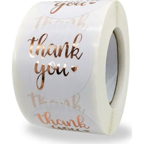 500Pcs Gift Thank you Label Stickers Envelope Sealing Thank you Sticker Handmade Scrapbooking Card Gifts Thank You Tag Sticker
