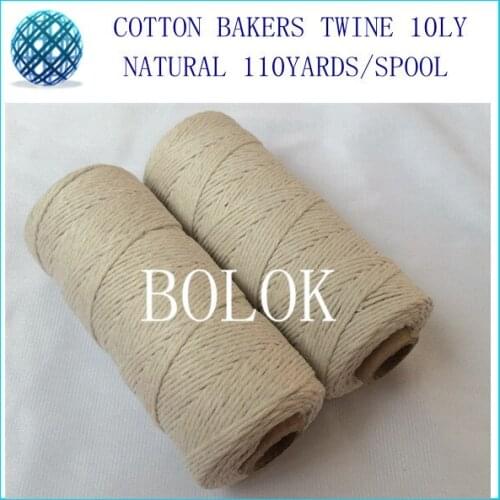 8pcs/lot 100% cotton natural color meat cotton string, 1.5mm cotton twine for all kinds packing such as food, sugar, meat