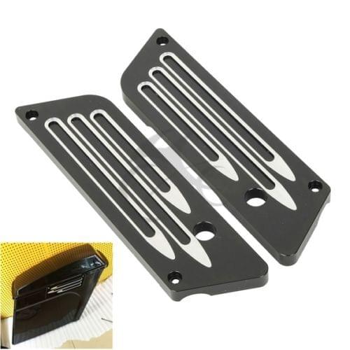 TCMT Black Motorcycle Saddlebag Latch Cover For Harley Davidson Touring FLH FLT Electra Street Glide Road King 93-13