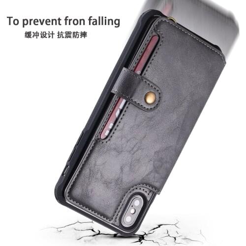 Coqeu Flash Powder TPU Leather Flip Case for Apple IPhone XS MAX Wind Chimes Anti-fall Case for IPhone XS MAX Wallet Slot Capa