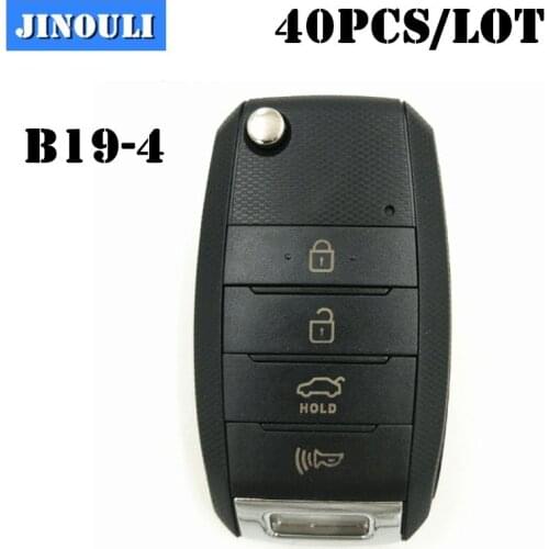 40pcs DHL Free B19 folding flip shape 4 buttons original KEY DIY remote for KD900/KD200/URG200/KD300 car key generate device