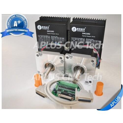 2-Axis NEMA 42 Stepper Motor (1696oz-in/100mm/6.0A) & 220VAC Stepper Driver DM2282 Kit
