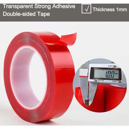 Double Sided Acrylic Adhesive Sticker 5 to 20 mm 3 Meters Car Auto Tape Heavy Duty Mounting Tape Clear Industrial Outdoor Tape