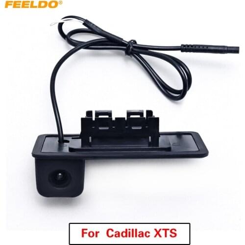 FEELDO 1Set Car Color Night Vision Rear View Parking Trunk Handle Camera For Cadillac XTS 2013-present