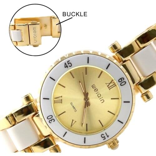FW876A New Matt Silver Dial Two tone Gold with White Acccessories Round Men Women Fashion Watch