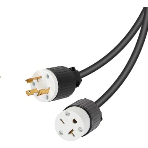 JORINDO NEMA L5-30P 3 pin plug to 6-20R 3 hole socket American standard power extension cord,20A/30A