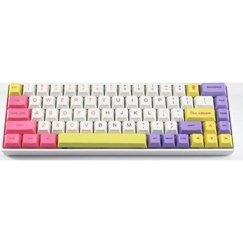 Ice Cream Keycaps145 Key Cap PBT Mechanical Keyboard Key Cap Dye Sublimation Cherry Profile