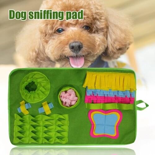 Pet Snuffle Mat Dog Slow Feeding Mat Washable Foraging Smell Training Puzzle Toy Pet Dog Stress Relief Sniffing Training Blanket