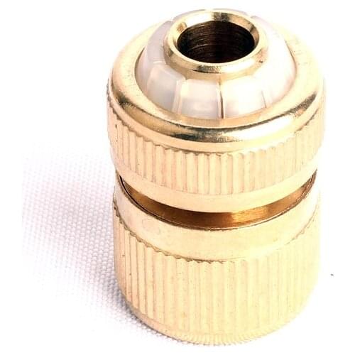 1pc 1/2 Inch Brass Connector Quick Connector Garden Water Connector Green Thumb Brass Fittings