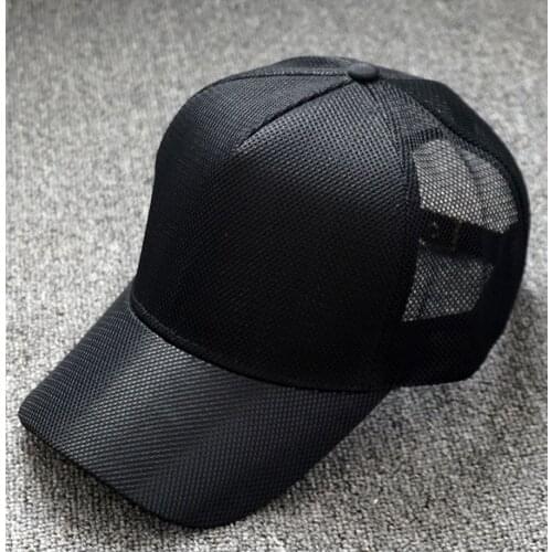 2021 Summer Thin Curved Peak Mesh Truck Hat Dad Fishing Sun Cap Big Head Man Plus Size Sport Baseball Caps 56-60cm 60-65cm
