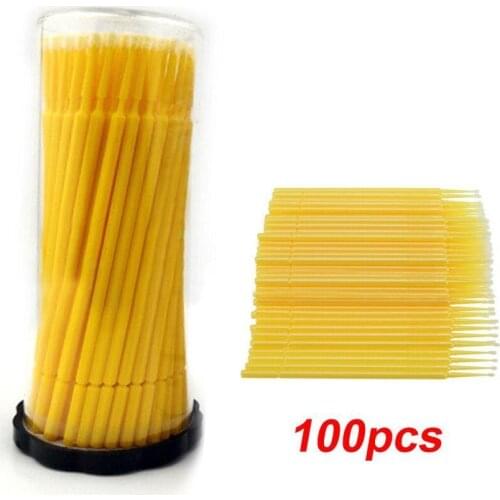 100PCS Touch Up Paint Micro Brushes Small Tip Car Accessories Paint Brush Auto Plastic Swab