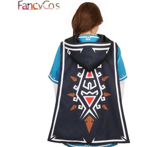 Skyward Sword HD Link Cape BOTW Link Cloak Breath of The Wild Link Cloak Cape Robe Costume Cosplay Accessories Game Anime