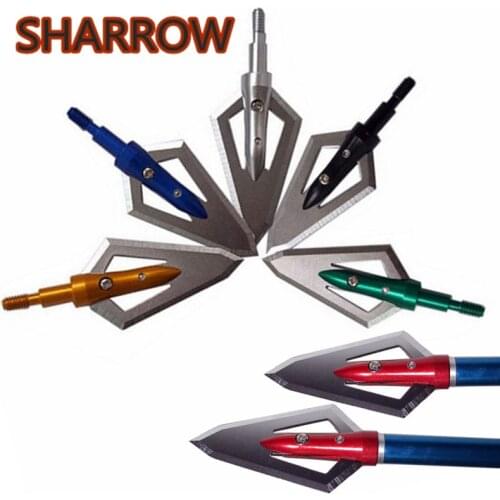 4/6/12/24Pcs Archery Arrowheads Point Tips 2 Blades Steel Arrow Head Screw Broadhead For Outdoor Training Shooting Accessories