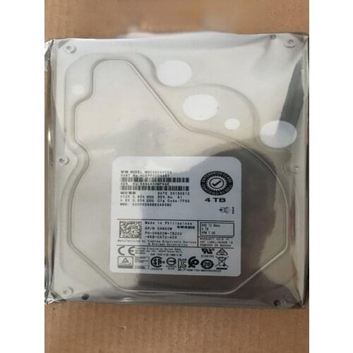Almost New HDD For Dell 4TB 3.5" SAS 12 Gb/s 128MB 7.2K For Internal HDD For Enterprise Class HDD For HNX0W 0HNX0W MG04SCA40EN
