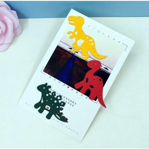 Three Dinosaurs Cutting Dies Scrapbooking DIY Cut Die Mold Fustelle Album Card Decorative Crafts Embossing Folder Clear Stamps
