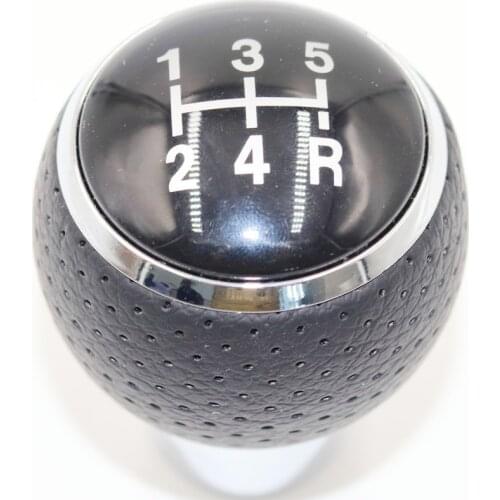 Car 5/6 Speed black Leather Gear Head Shift Knob MT Handball For Mitsubishi Lancer EX EVO GTS ASX V3 V5 V6 for honda city 08-17