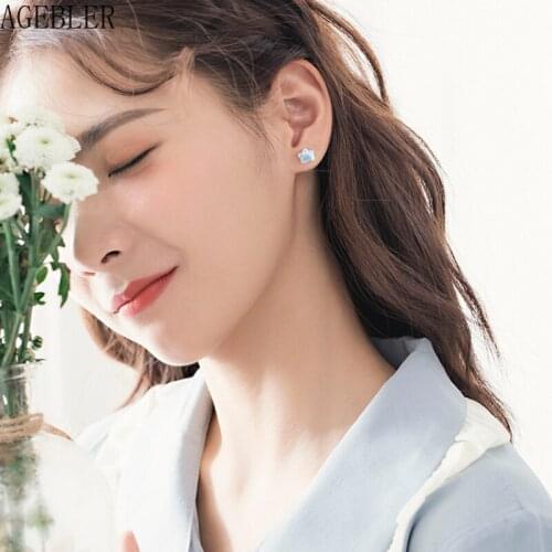 925 Sterling Silver Needle Cute Cat Claws Stud Earrings Pink Ceramic Girls Gift Friendship Jewelry Kids Little Texture Earrings