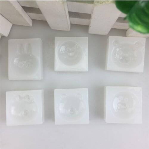 Mini Bear Rabbit Fondant Silicone Mold Cake Decorating Tools Epoxy Resin Molds for Jewelry